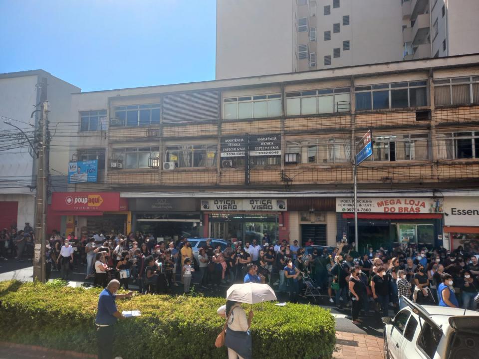 Foto 7 de 14 — Servidores Municipais realizam novo protesto em Araraquara nesta terça-feira (19)